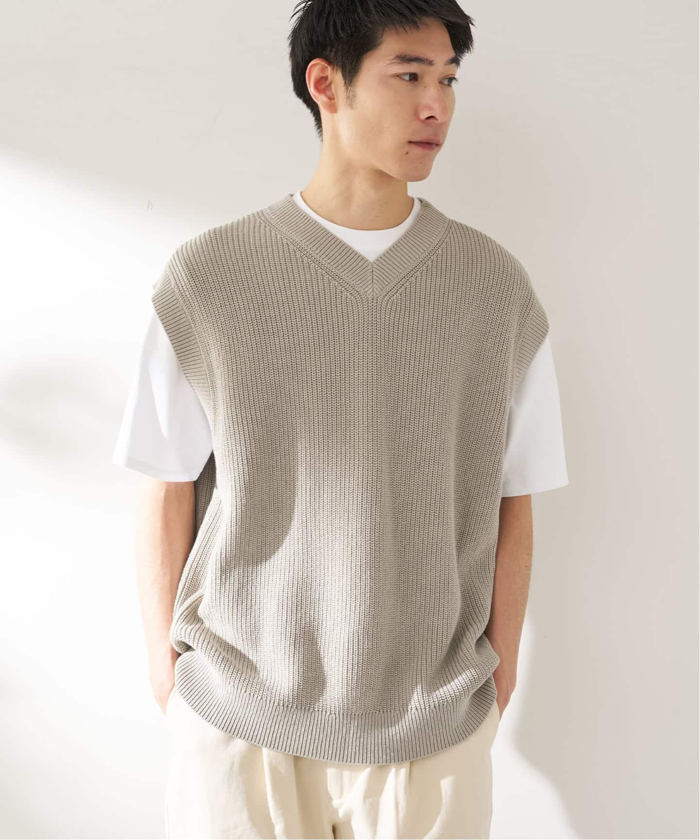 アイボリー ニットベスト Fサイズ、セーターセット FORHUS ニットベストセット（ニット／セーター）｜B.C STOCK（ベーセー
