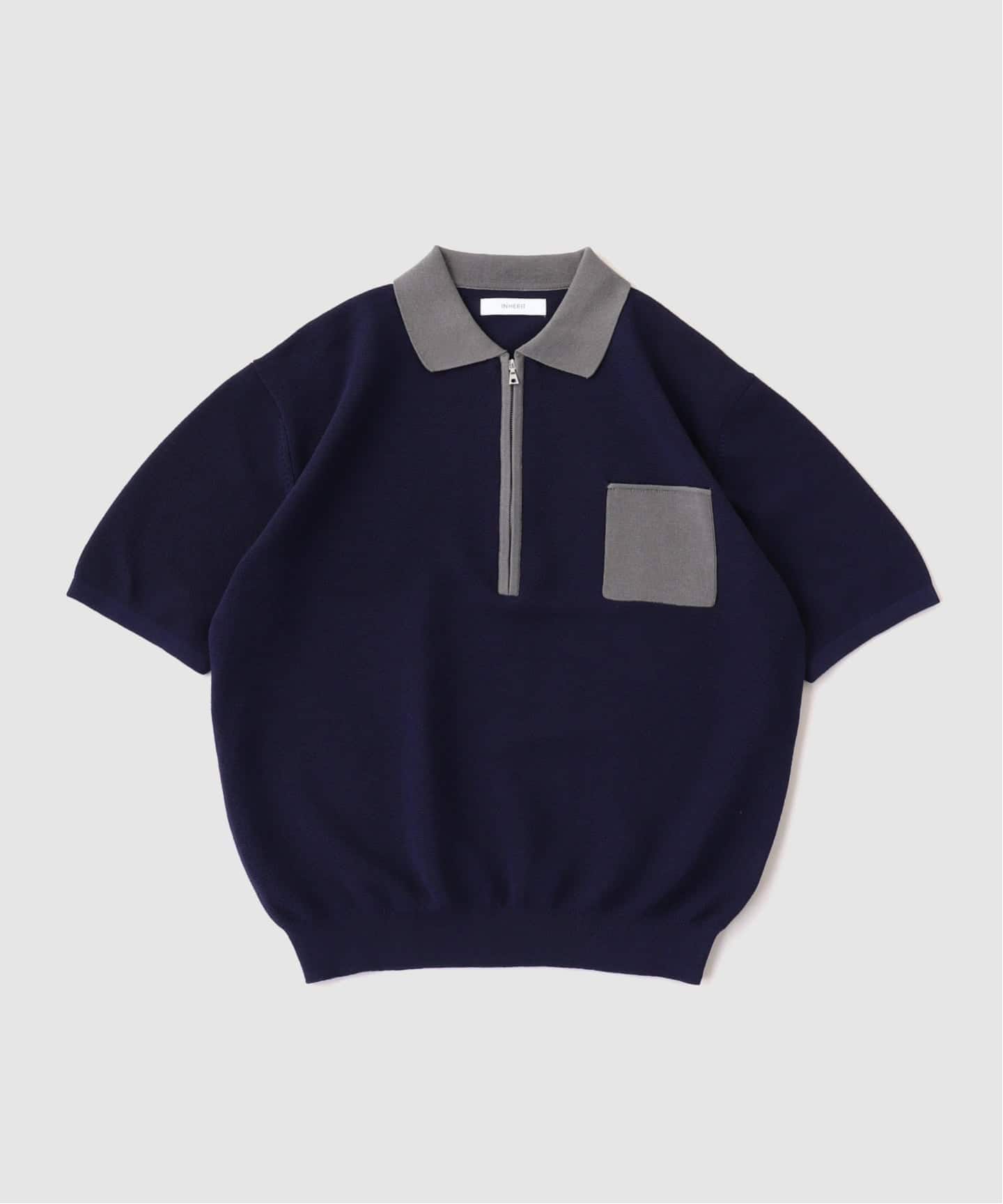 ロングZIP ガーターポロシャツ（ポロシャツ）｜B.C STOCK（ベーセー