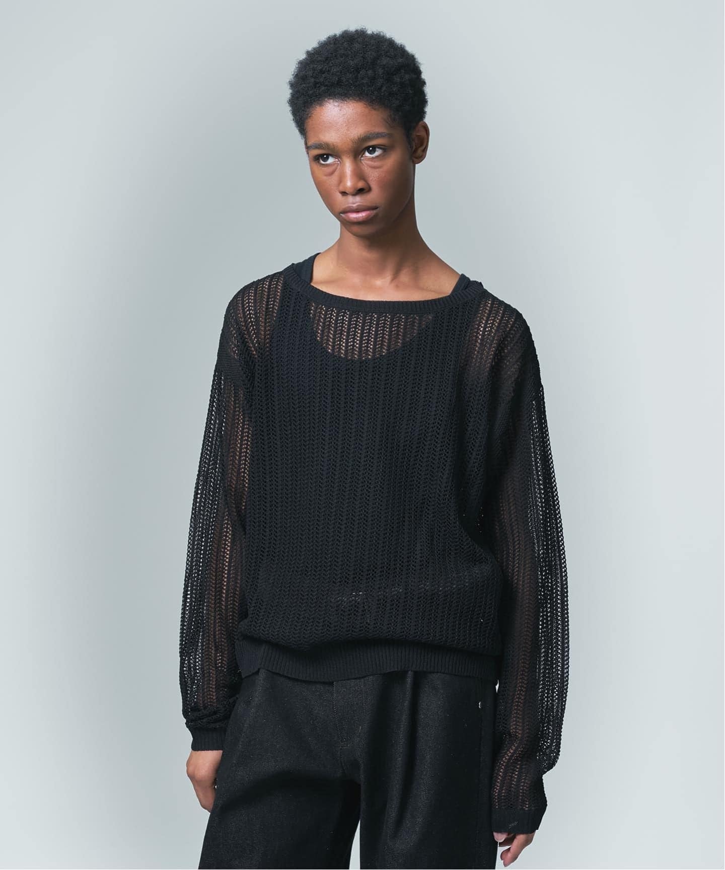 NOCTO ARCHIVE/ノクト アーカイブ Mesh Knit Pullover（ニット