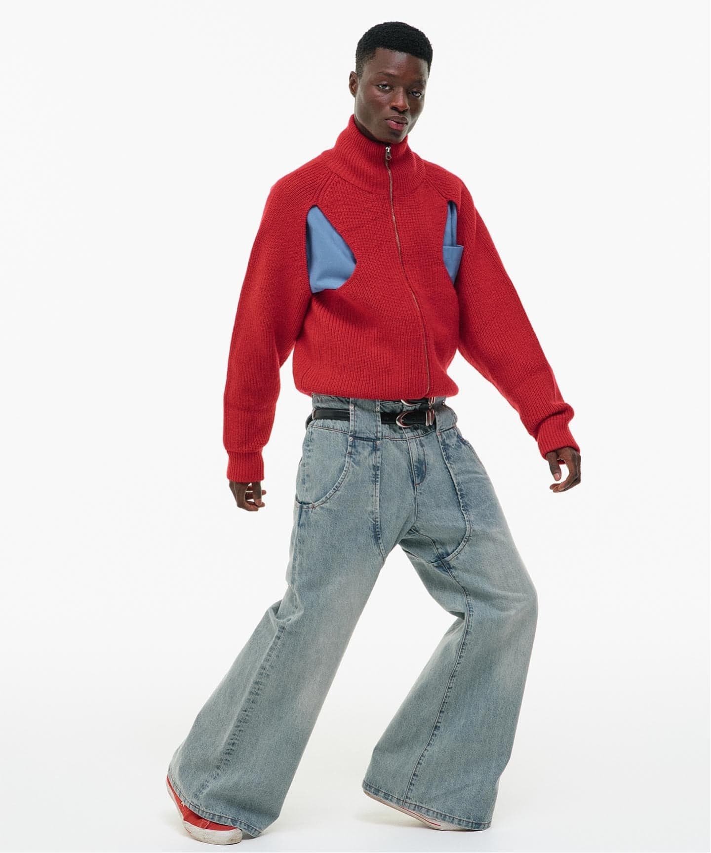GOAT ESSENCE / ゴートエッセンス CUT-OUT DRIVER KNIT（ニット