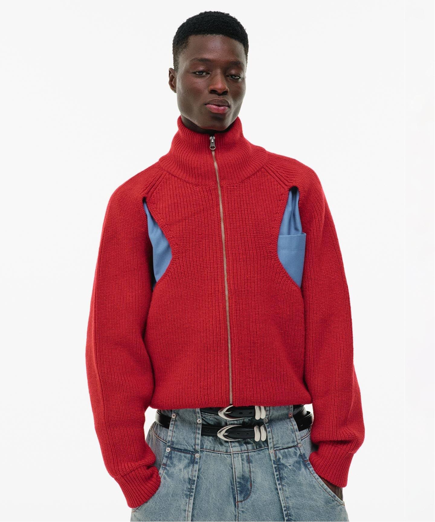 GOAT ESSENCE / ゴートエッセンス CUT-OUT DRIVER KNIT（ニット