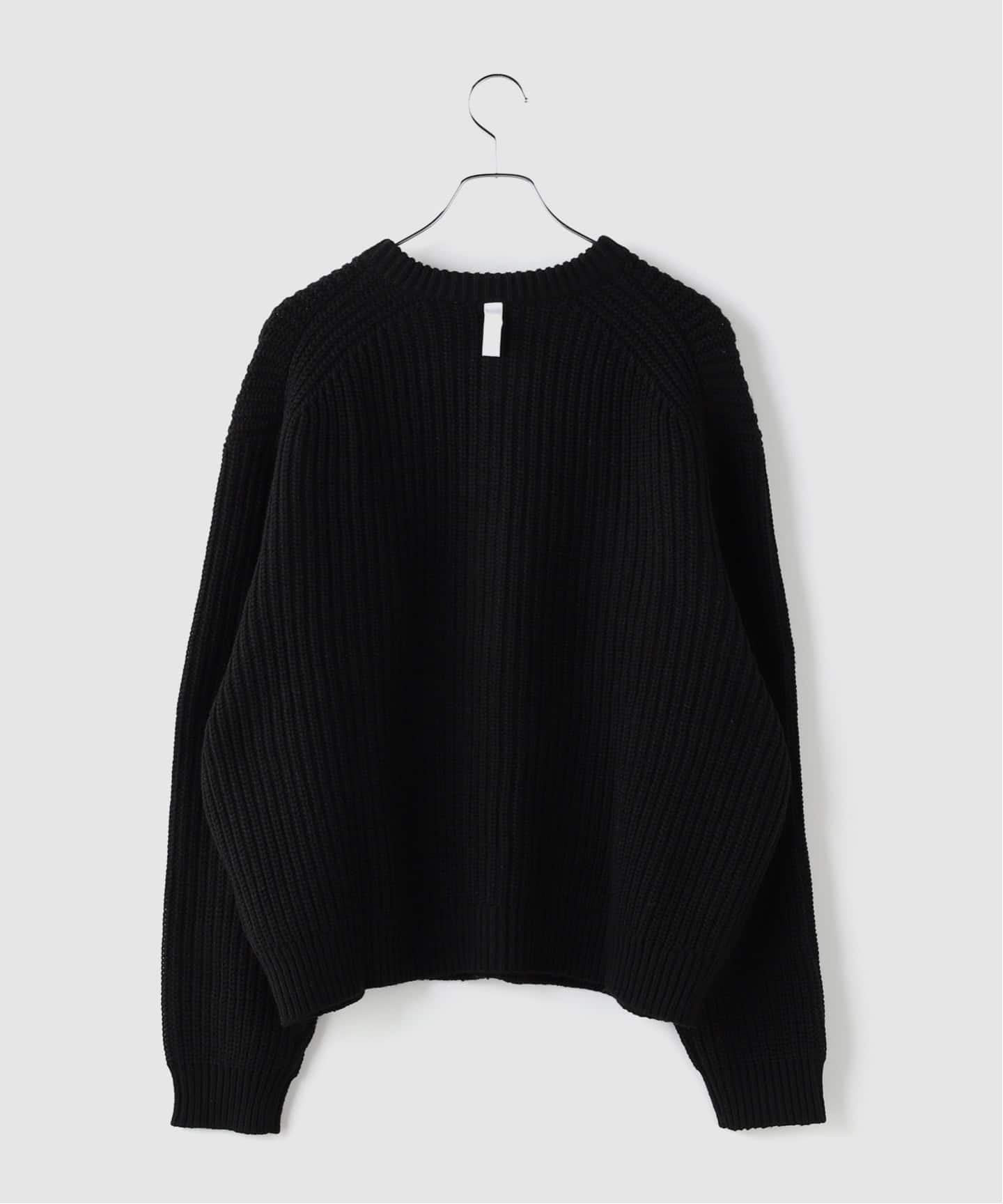 NOMANUAL / ノーマニュアル EASE ROUND NECK CARDIGAN（カーディガン