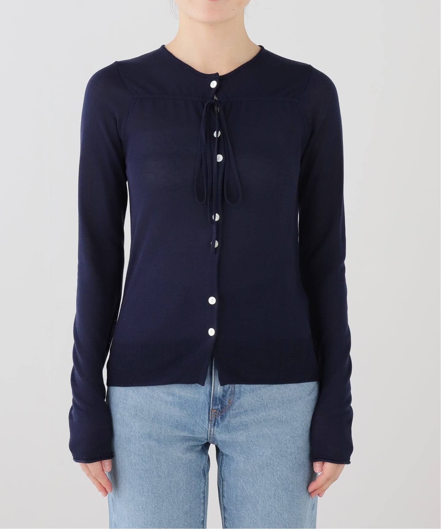 silk mix ribbon cardigan（カーディガン）｜EDIT.FOR LULU