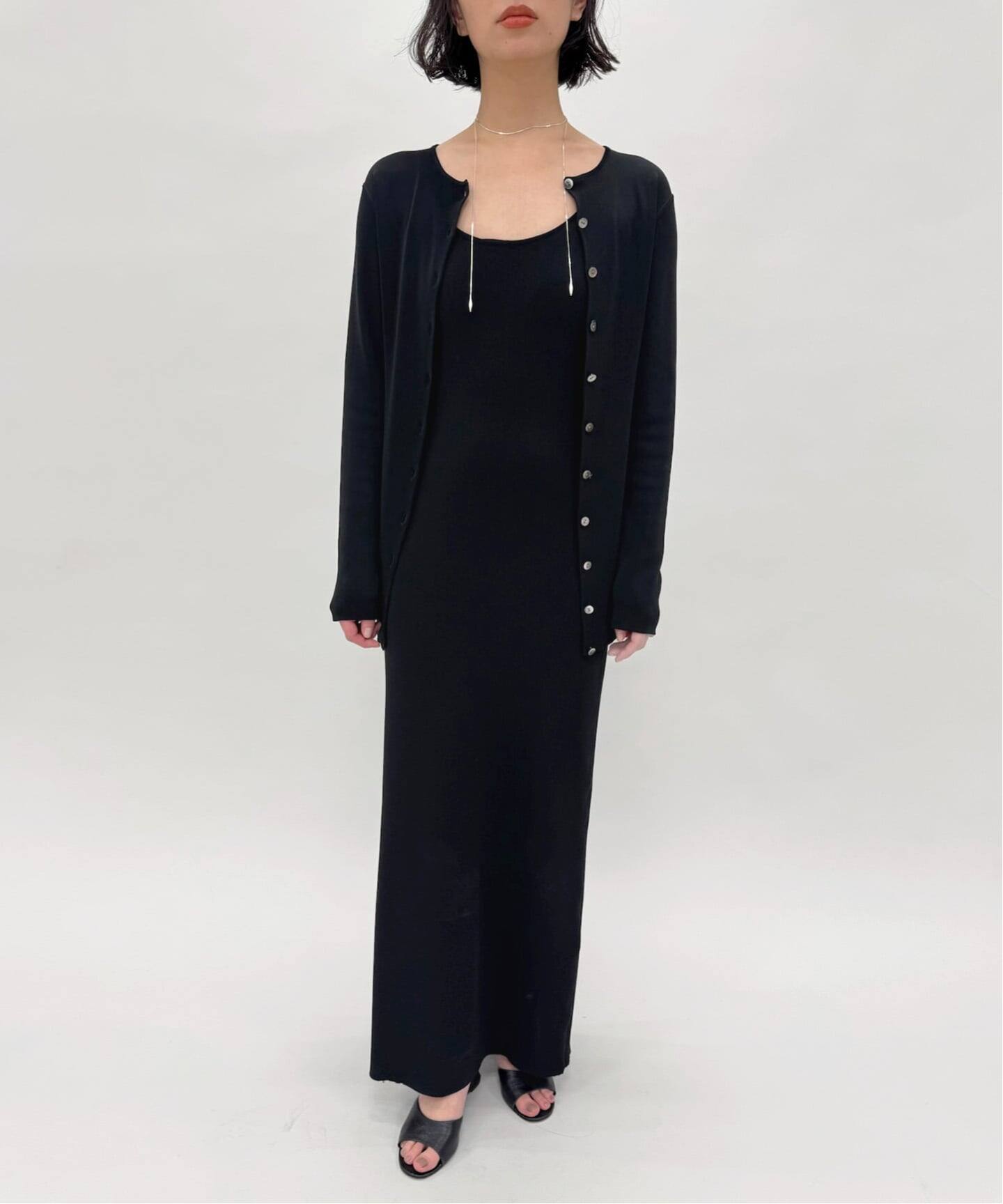 24年　美品　エディットフォールル abc ロングカーディガン　ブラック　黒 abcロングカーディガン（カーディガン）｜EDIT.FOR LULU（エディット