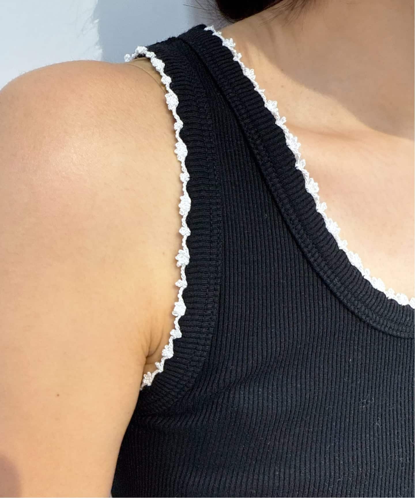 babaco/ババコ】Ribbed Basic Tank Top（ニット／セーター）｜EDIT.FOR