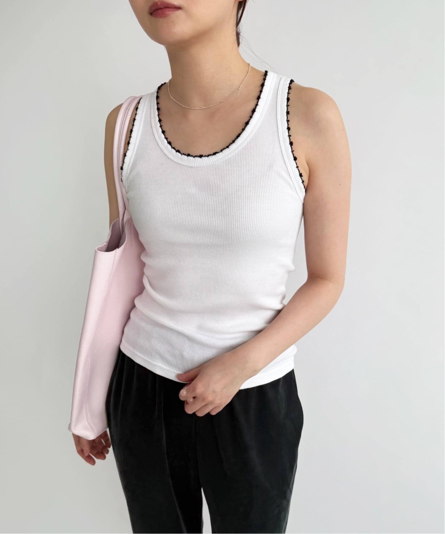 babaco/ババコ】Ribbed Basic Tank Top（ニット／セーター）｜EDIT.FOR 