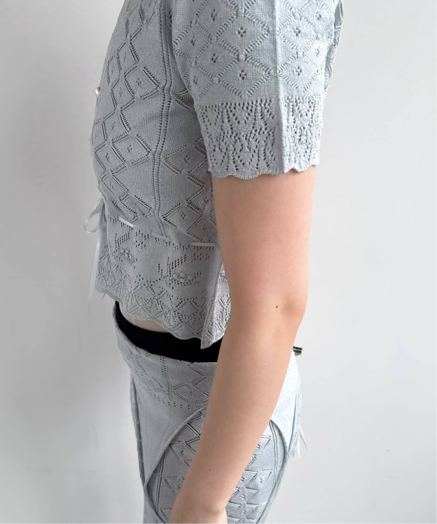 EUCHRONIA/ユークロニア】Silk lace cardigan（ニット／セーター