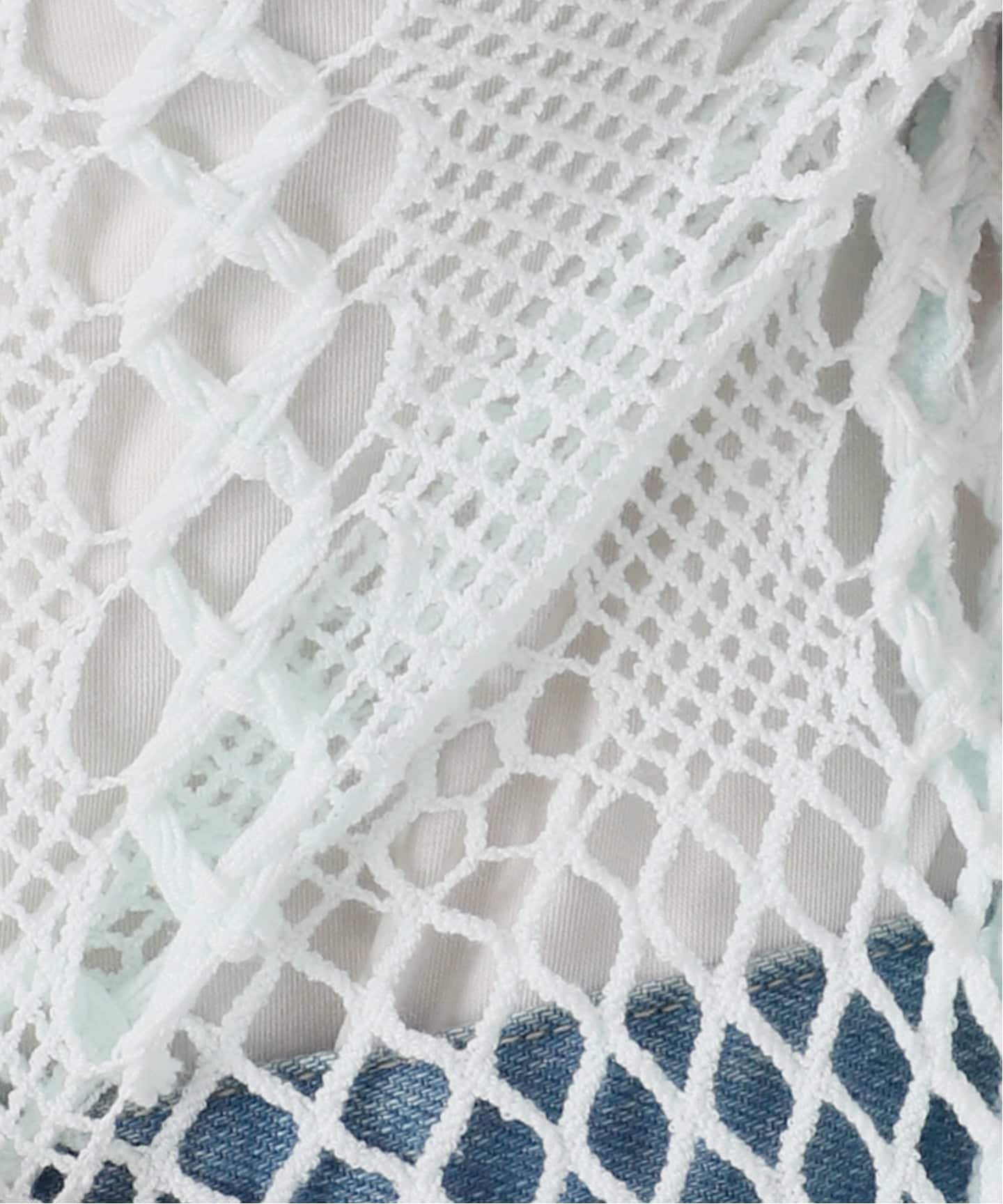 EUCHRONIA/ユークロニア】Stretch lace long sleeve tee（ニット