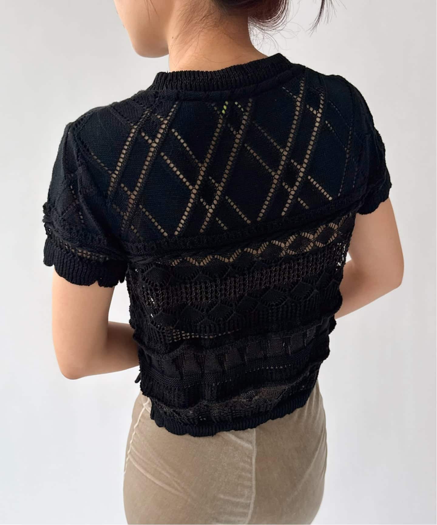 ODAKHA / オダカ】crazy short knit basque（ニット／セーター）｜EDIT