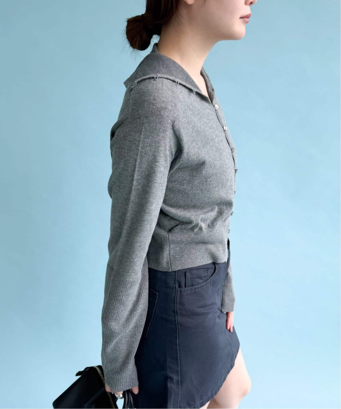 予約》HELLA for LULU High Neck Knit Cardigan（カーディガン）｜EDIT