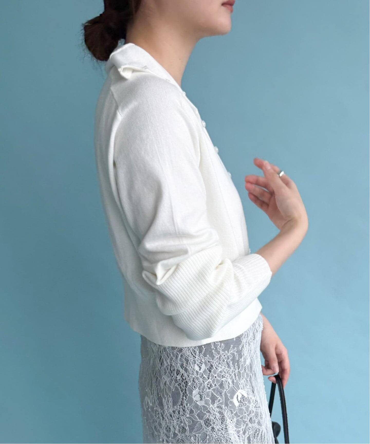 予約》HELLA for LULU High Neck Knit Cardigan（カーディガン）｜EDIT