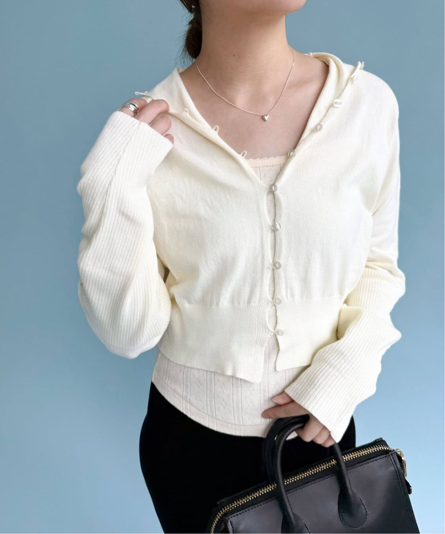 予約》HELLA for LULU High Neck Knit Cardigan（カーディガン）｜EDIT