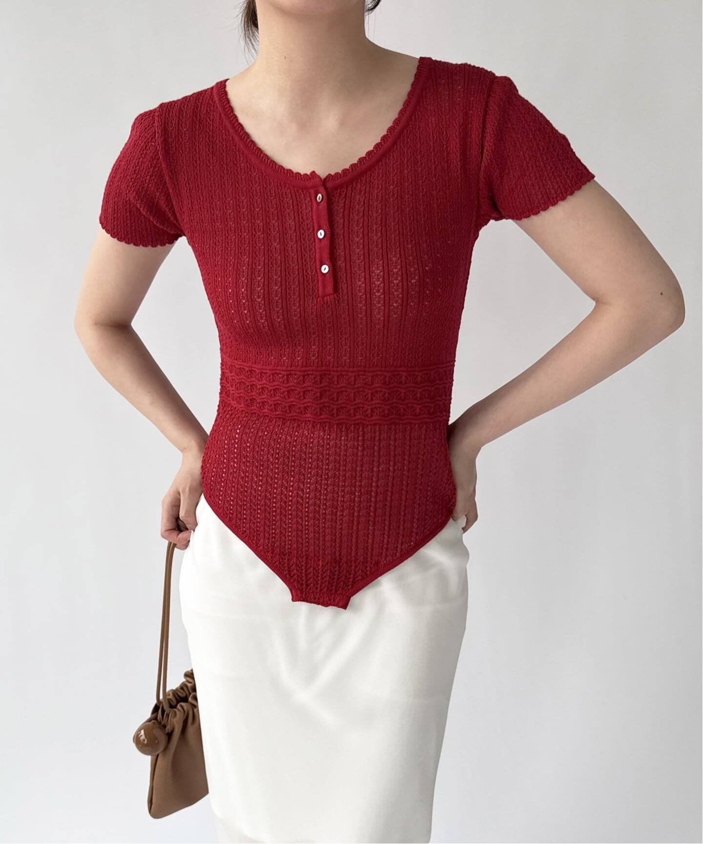 NOHRA for LULU】cotton knit leotard（ニット／セーター）｜EDIT.FOR 