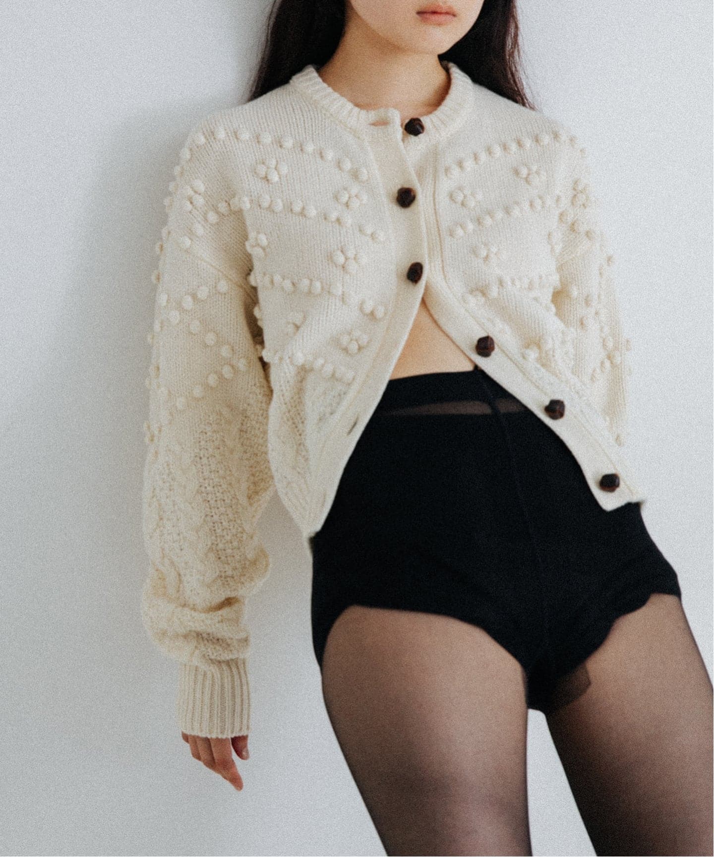 NOHRA /ノーラ】Popcorn knit cardigan（ニット／セーター）｜EDIT.FOR