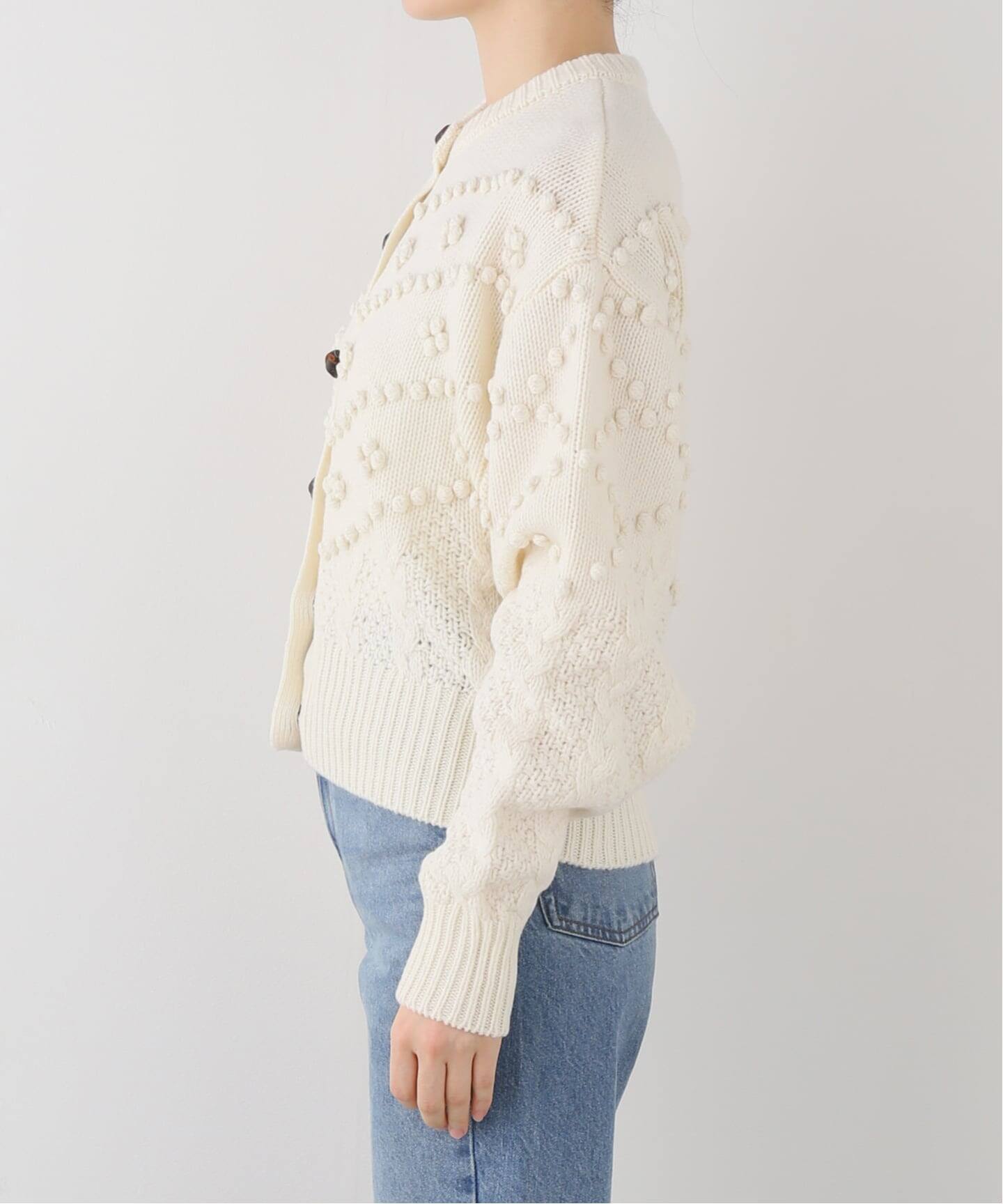 NOHRA/ノーラ】 Popcorn knit cardigan（ニット／セーター）｜EDIT.FOR