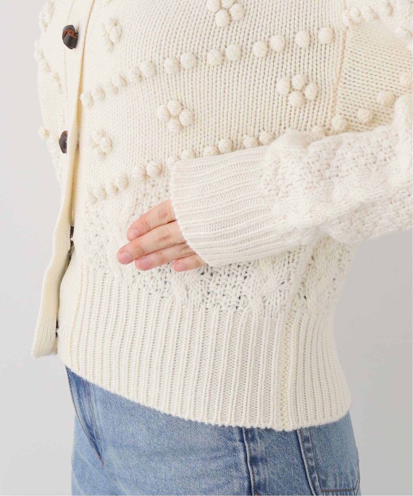 NOHRA/ノーラ】 Popcorn knit cardigan（ニット／セーター）｜EDIT.FOR