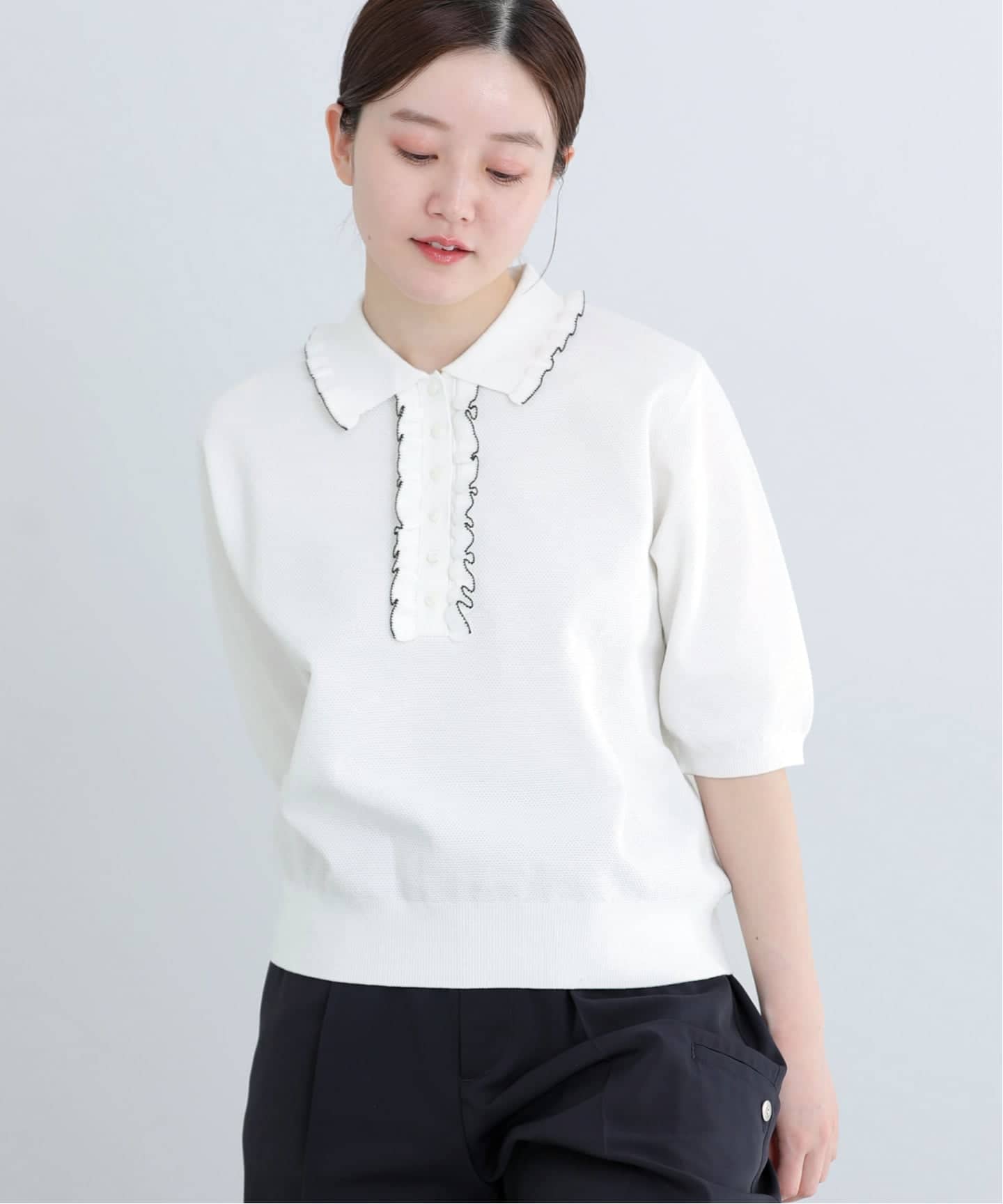 予約》フリルプルオーバー（ニット／セーター）｜IENA（イエナ）の通販