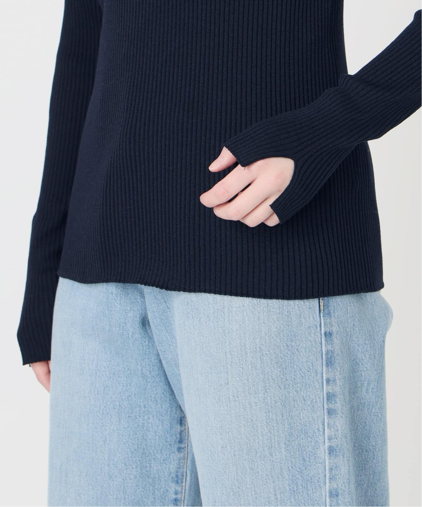 予約》レース襟 RIBホールガーメントプルオーバー（ニット／セーター