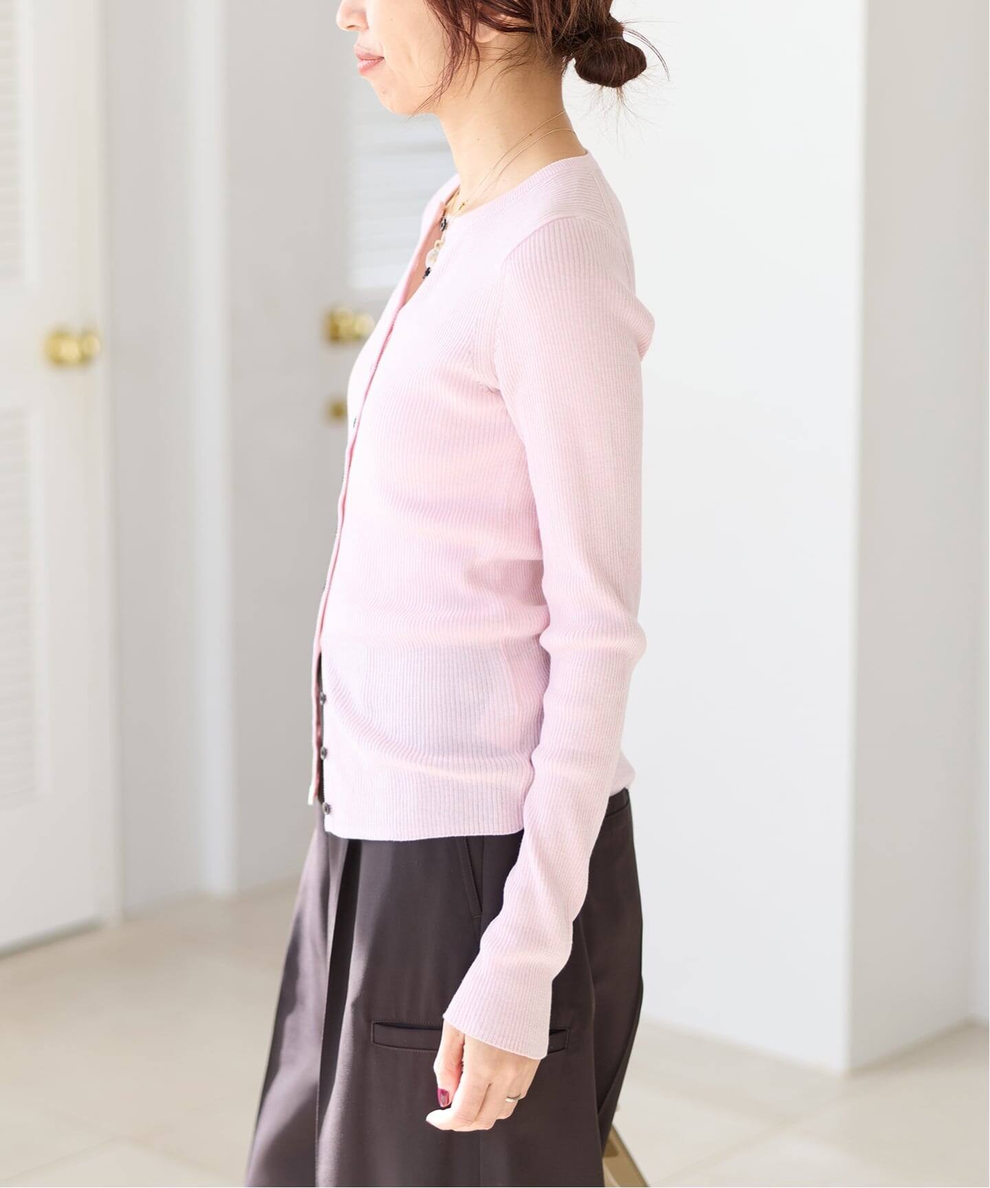 IENA コットンリブロングカーディガン 20％OFF】YENN（イェン） リブニット カーディガン｜ROCOCO ONLINE STORE