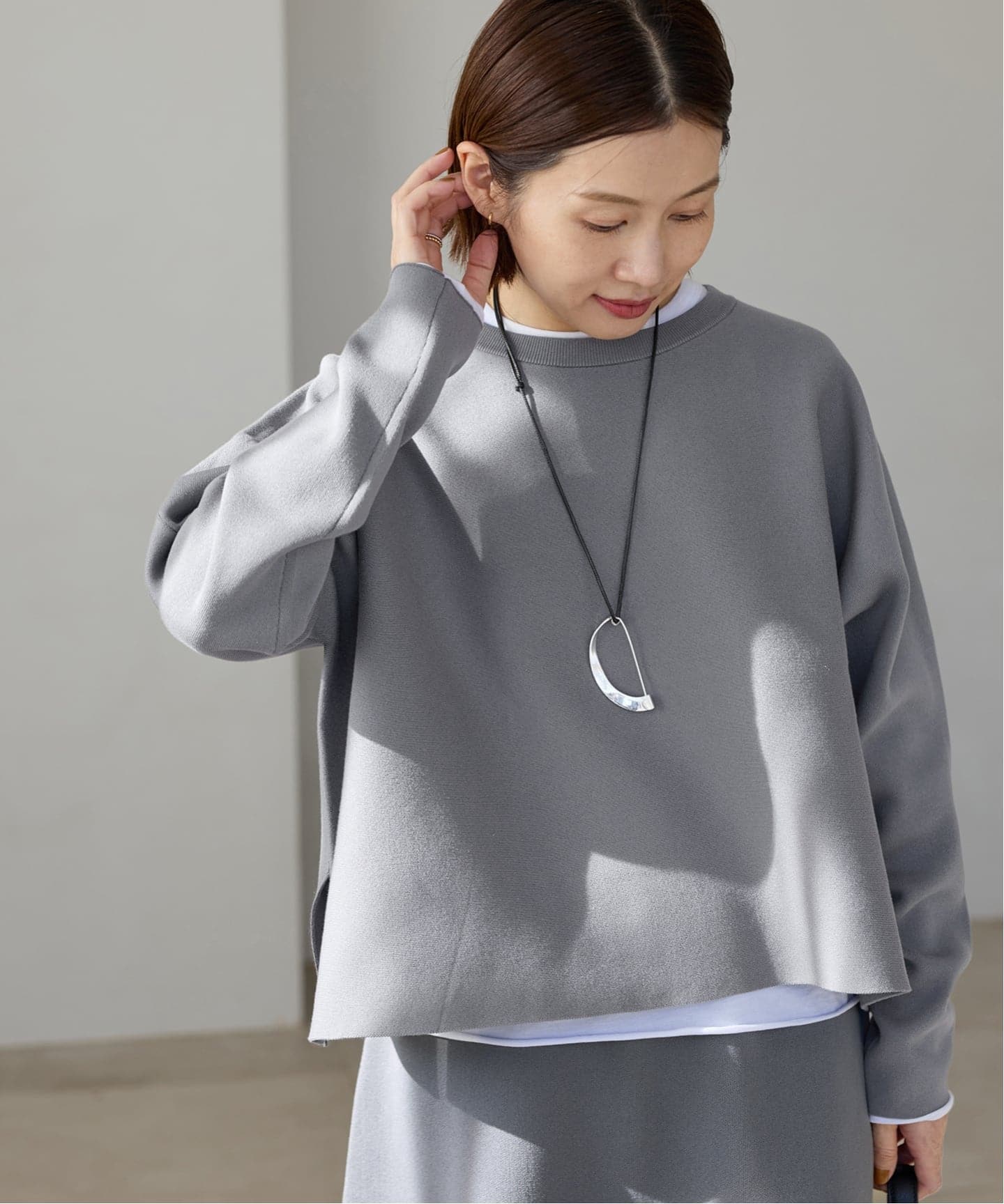 新色/追加》ファインコットンスムースプルオーバー（ニット／セーター