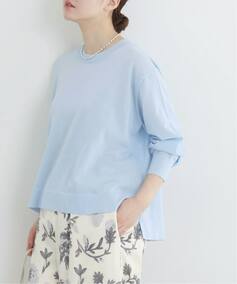 ウォッシャブル シアーニットプルオーバー