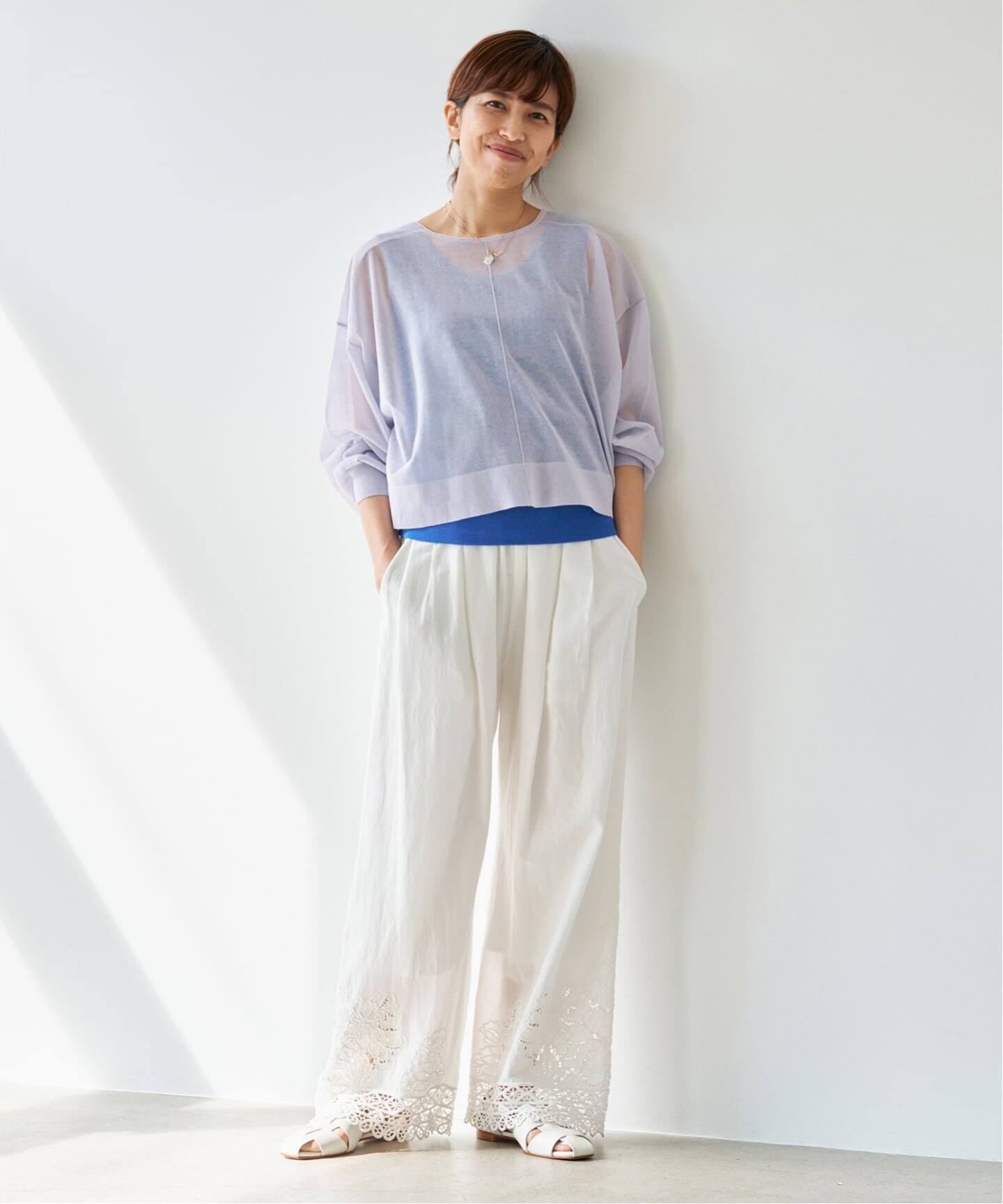 IENA FILMY COTTONカーディガン グレー　シアーカーディガン　白 追加3》FILMY COTTONカーディガン（カーディガン）｜IENA（イエナ）の