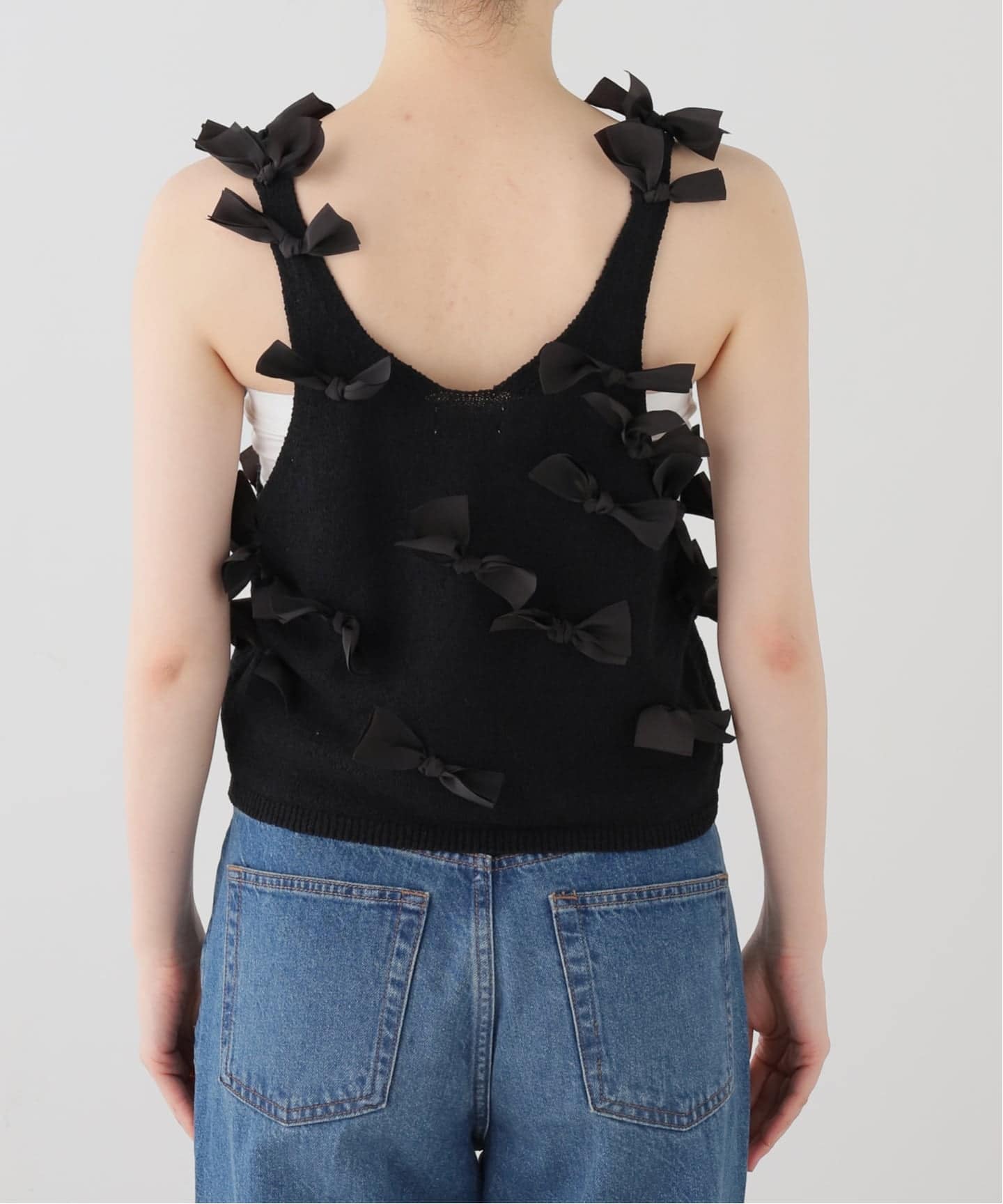 新品タグ付♡IENA IENA bowタンクニット　ブラック bowタンクニット（ニット／セーター）｜IENA（イエナ）の通販