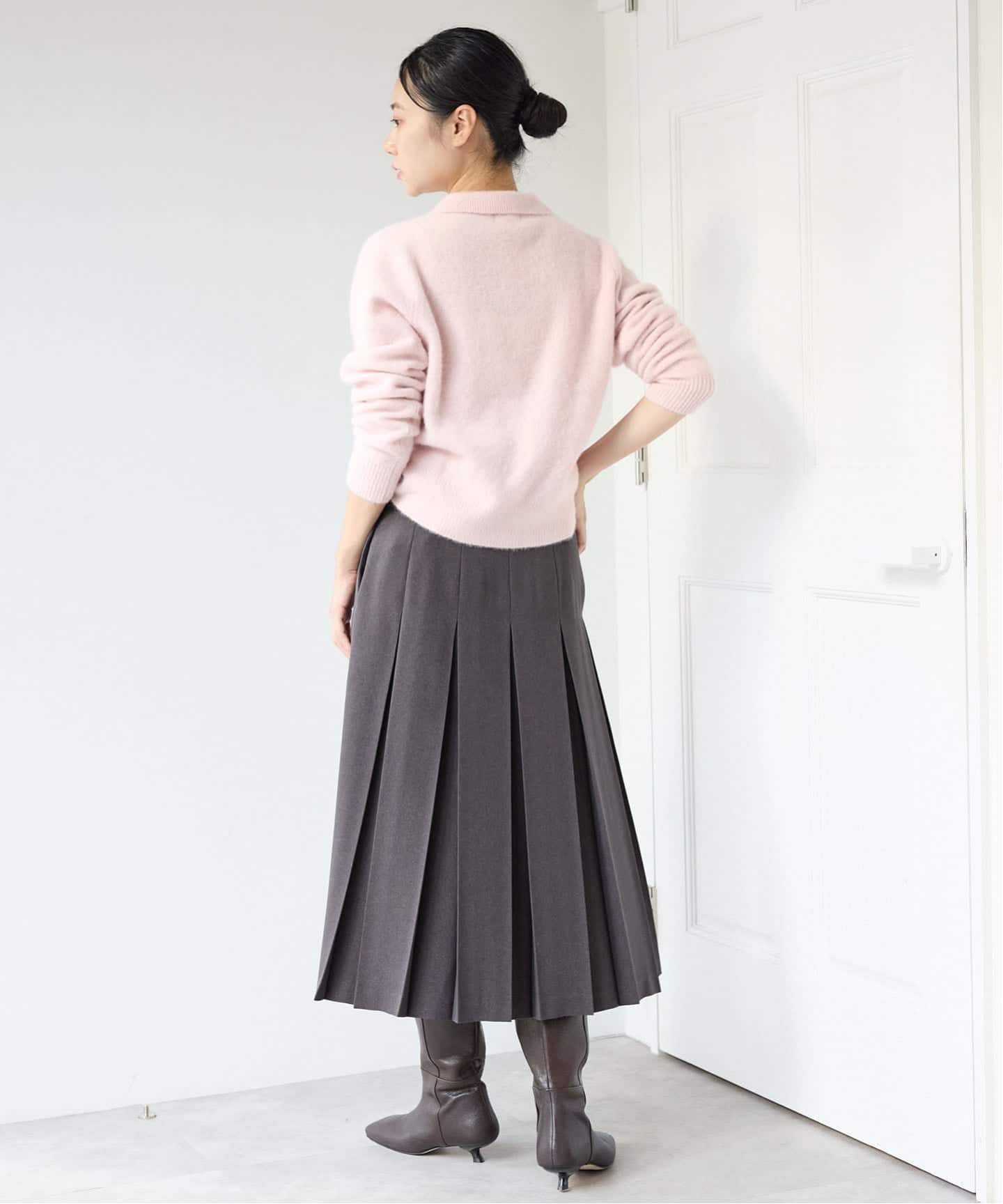 予約》ファーニット襟付きカーディガン（カーディガン）｜IENA（イエナ