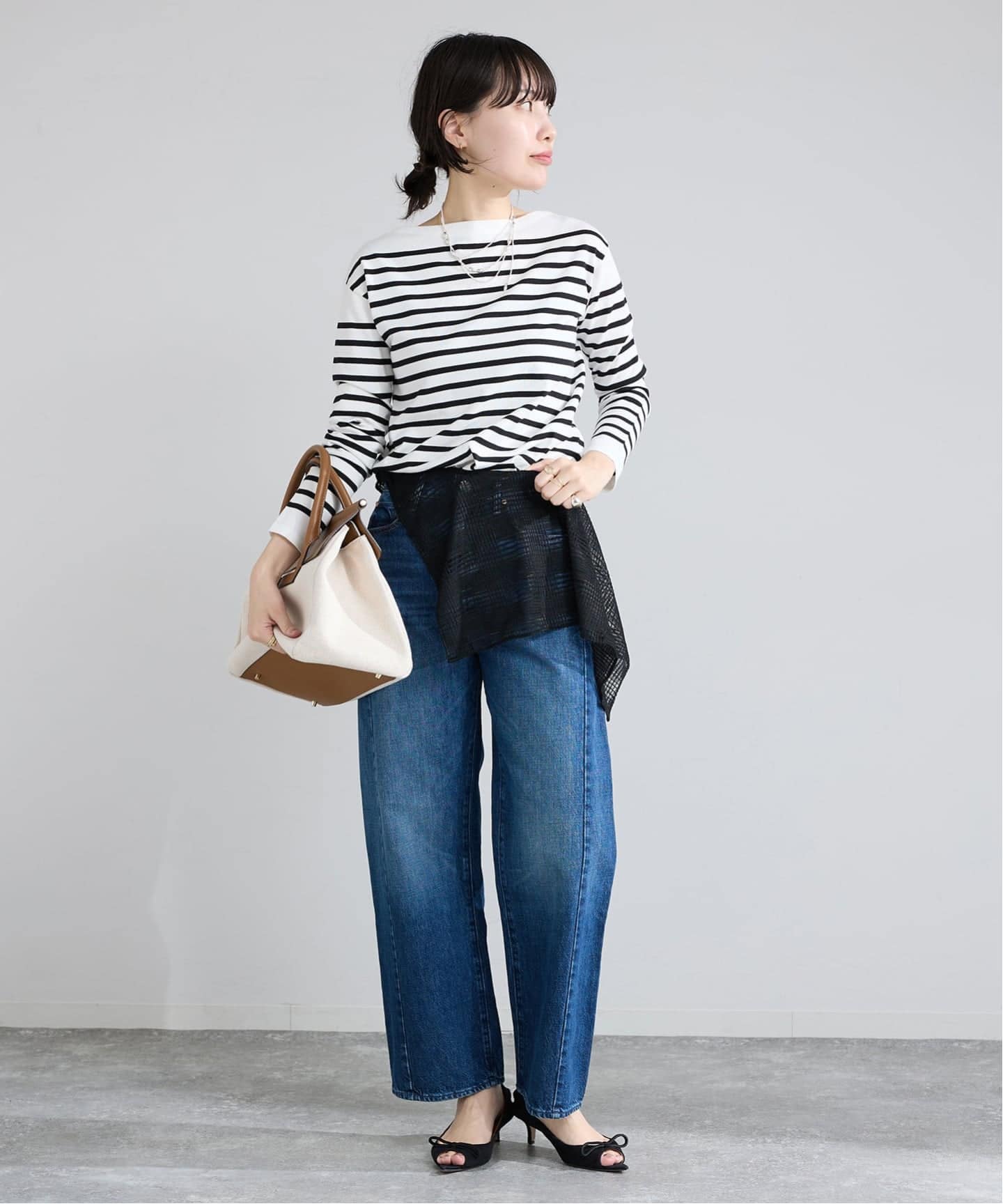 新色/予約》SEATTLEボーダーボートネックプルオーバー（ニット