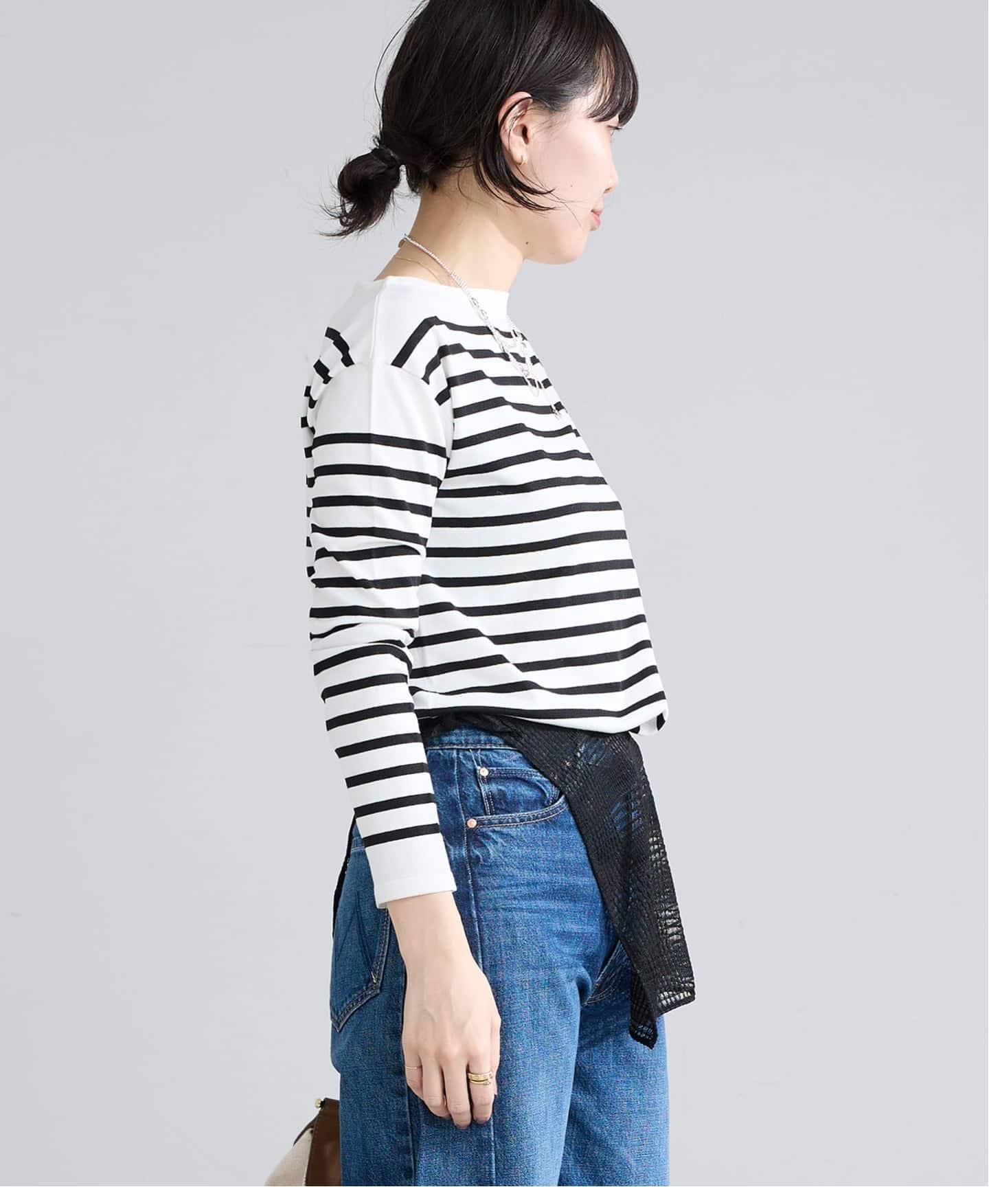 新色》SEATTLEボーダーボートネックプルオーバー（ニット／セーター