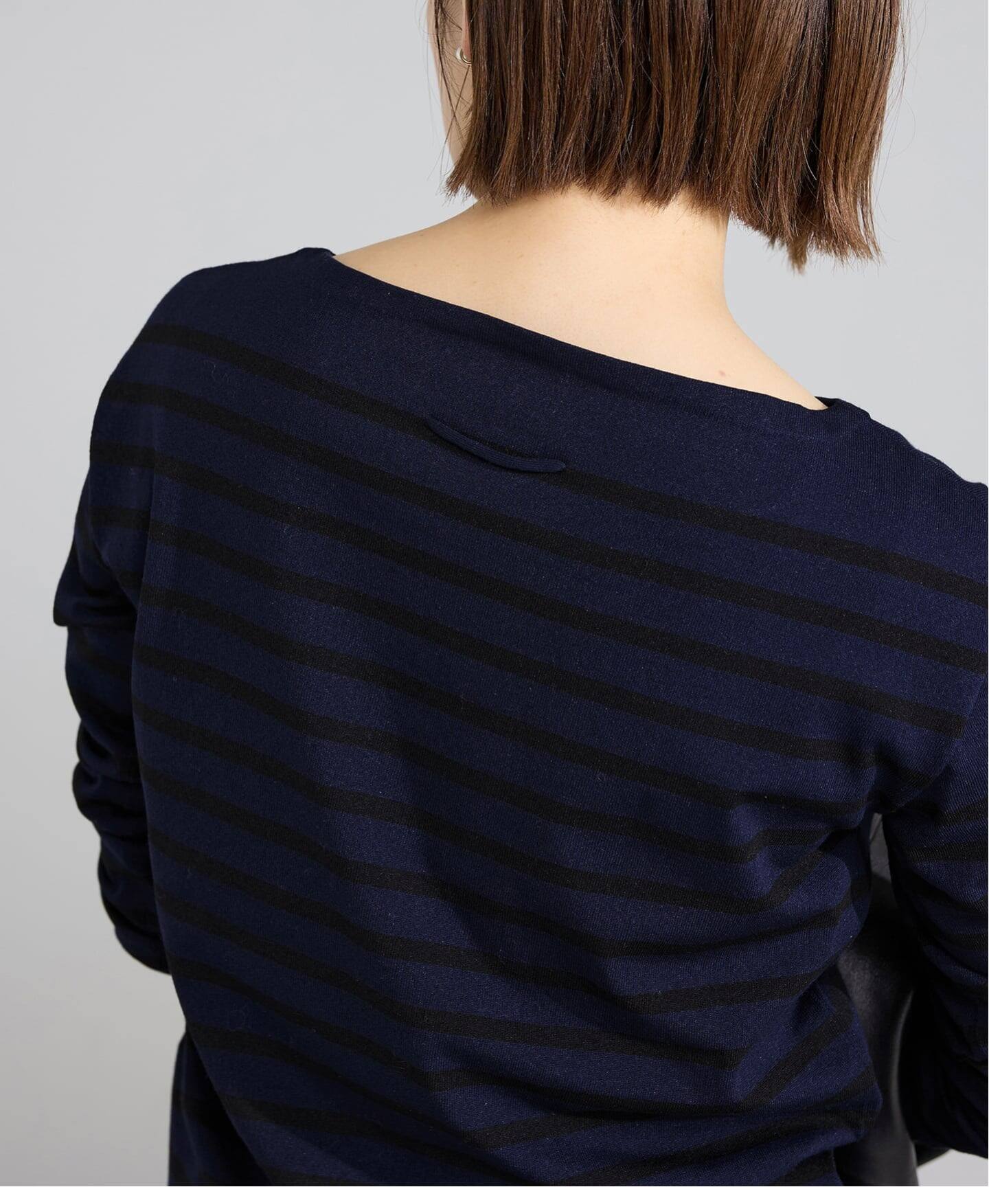 新色》SEATTLEボーダーボートネックプルオーバー（ニット／セーター