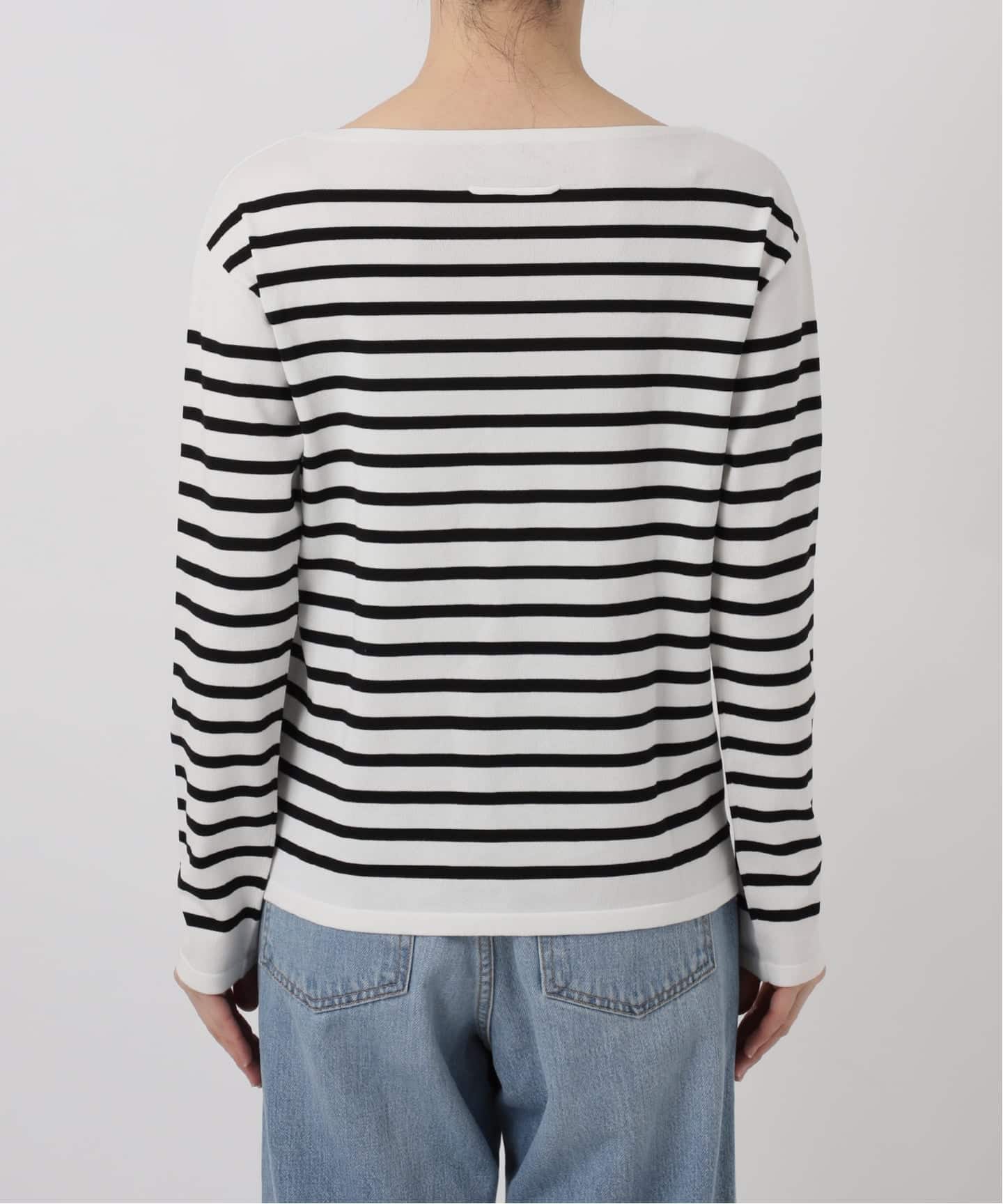 新色》SEATTLEボーダーボートネックプルオーバー（ニット／セーター