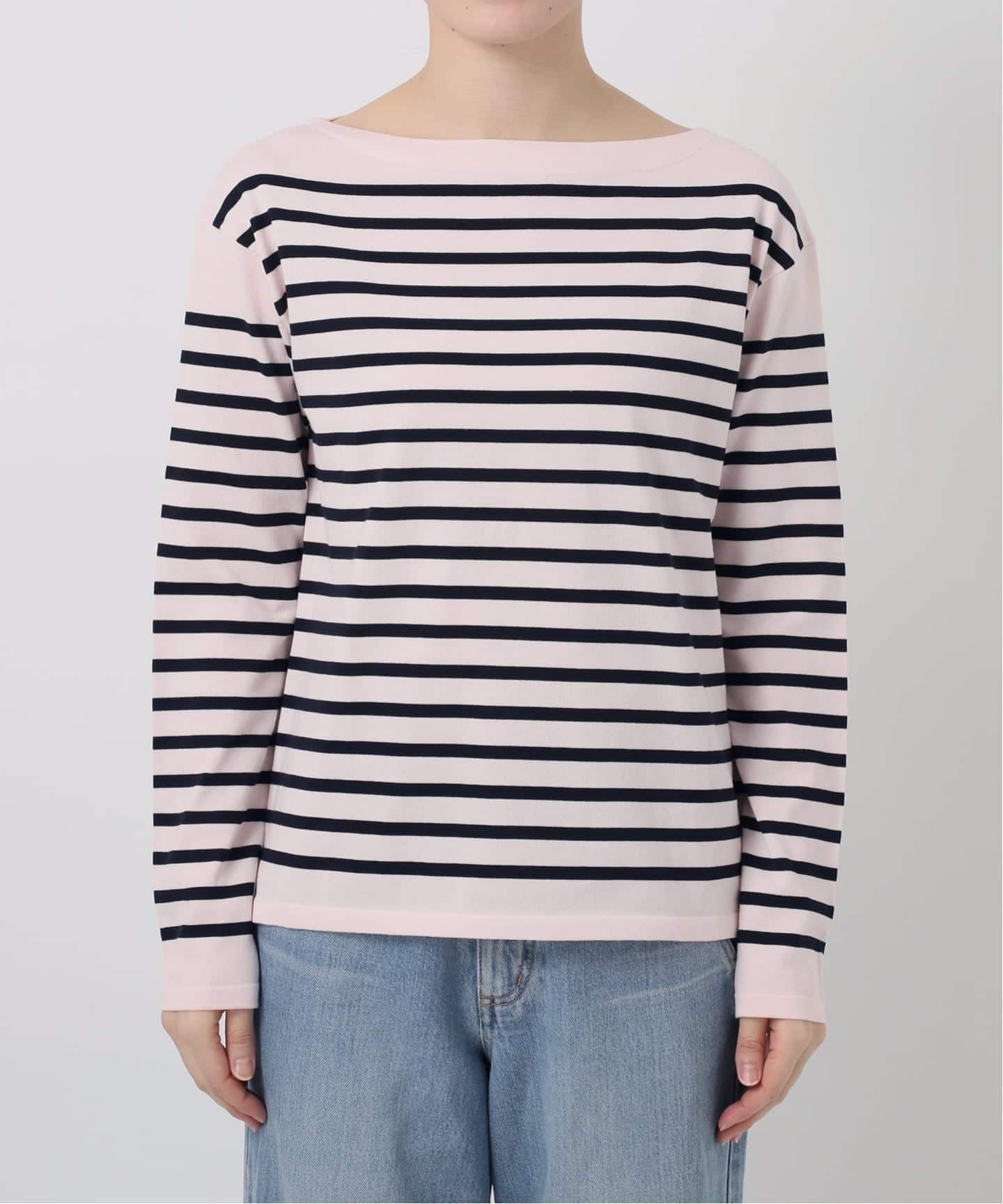 新色》SEATTLEボーダーボートネックプルオーバー（ニット／セーター