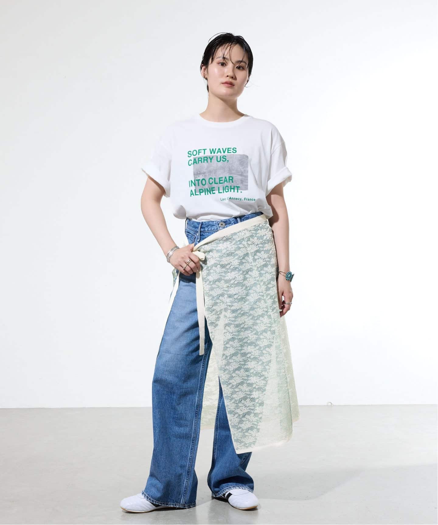 一部店舗限定》フラワージャガード ラップスカート（その他スカート