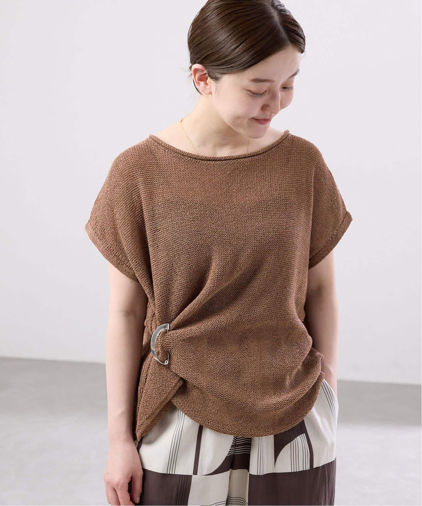 IENA♡新品タグ付  ニット IENA（イエナ） ニット セーター ミックスヤーン ワイドプルオーバー