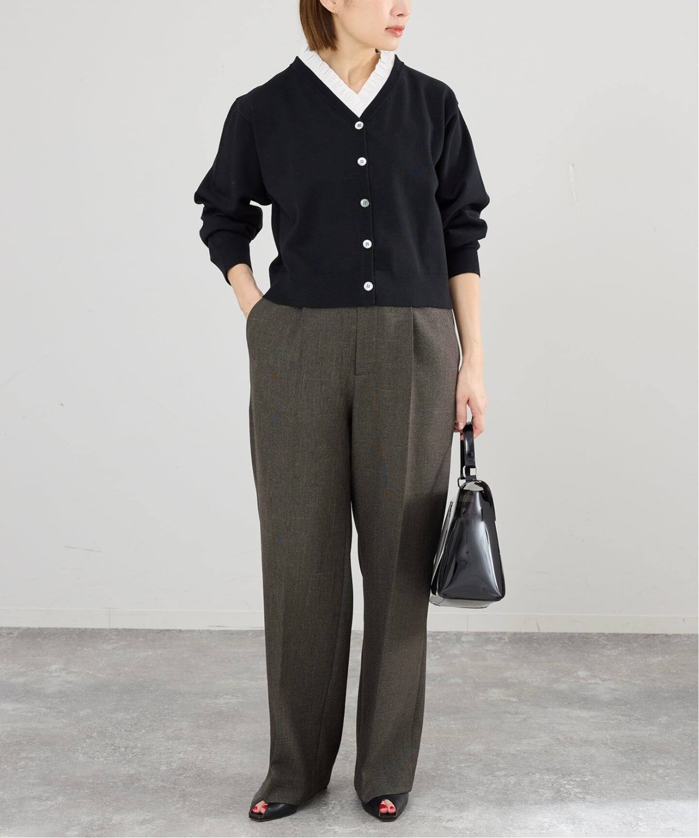 ウォッシャブル 2WAYフリルニットカーディガン（カーディガン）｜IENA