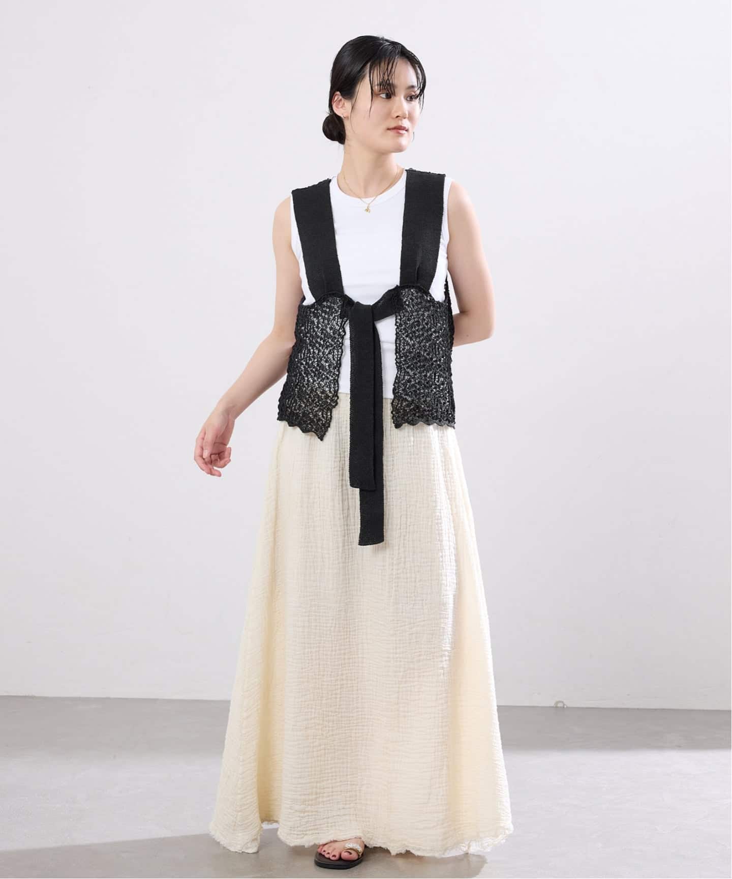 enrica/エンリカ レースガラKNIT ニット KNIT225（ニット／セーター