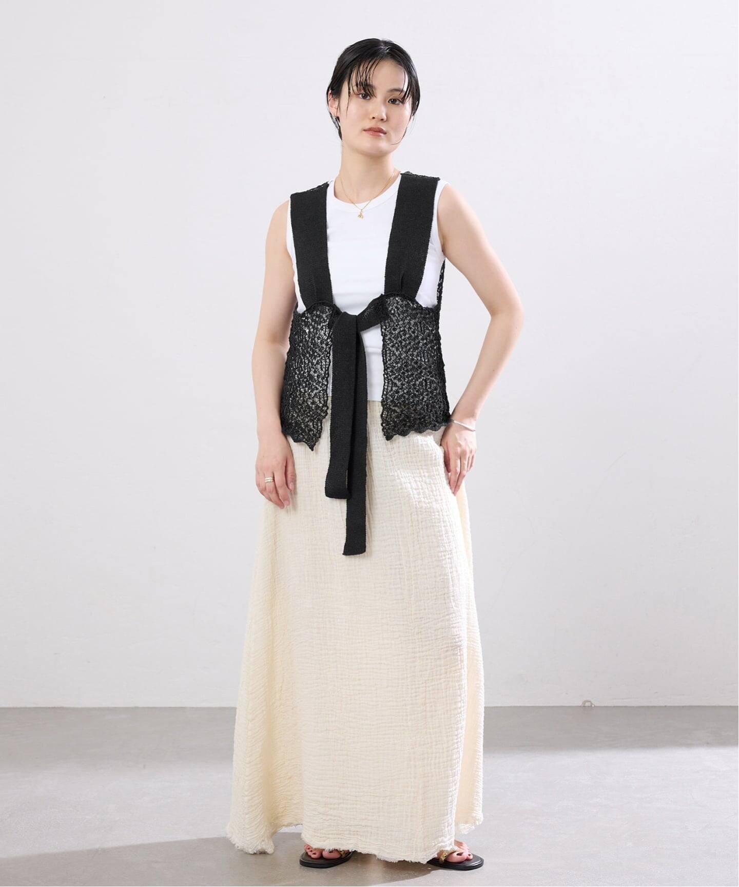 enrica/エンリカ レースガラKNIT ニット KNIT225（ニット／セーター