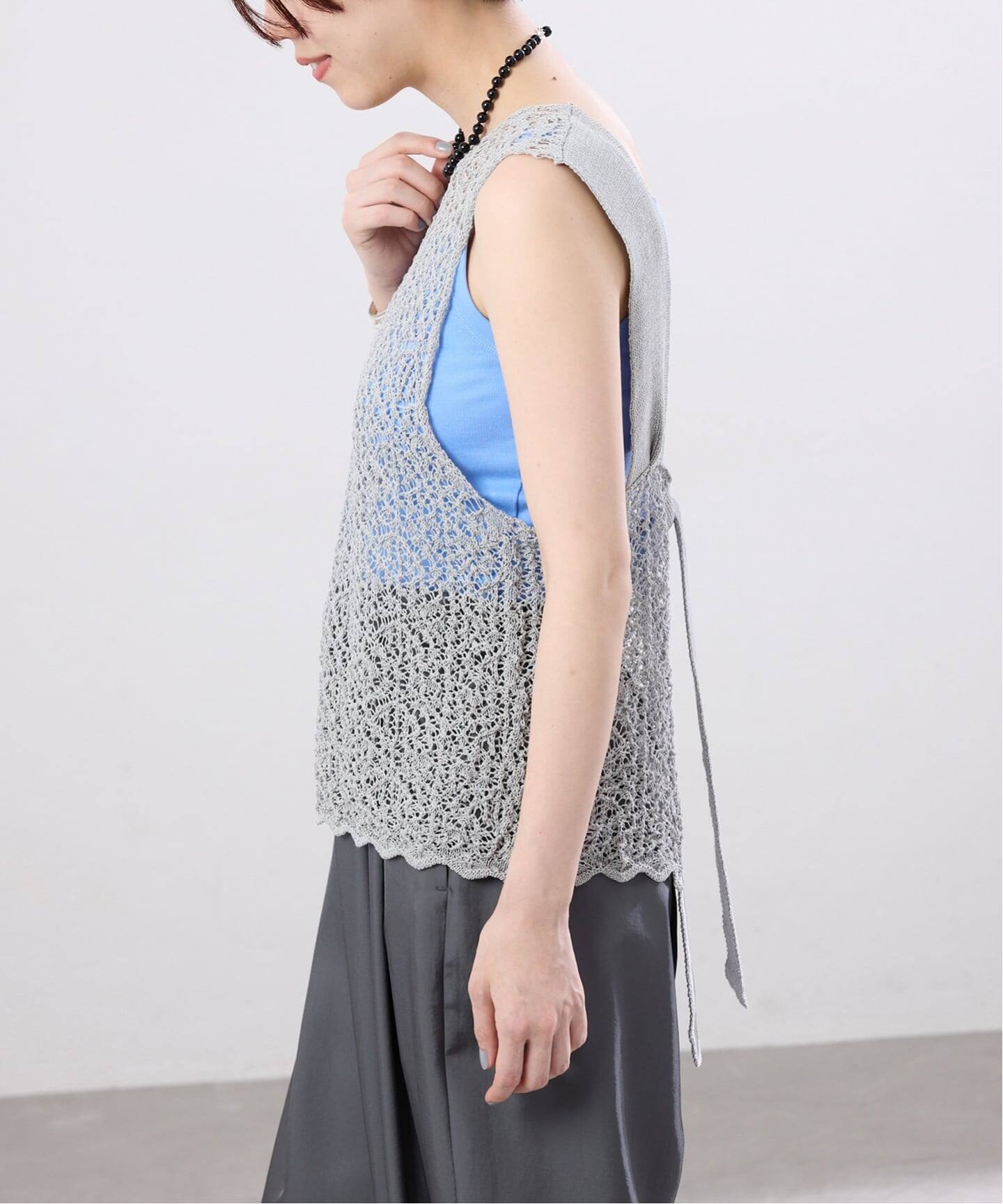 enrica/エンリカ レースガラKNIT ニット KNIT225（ニット／セーター