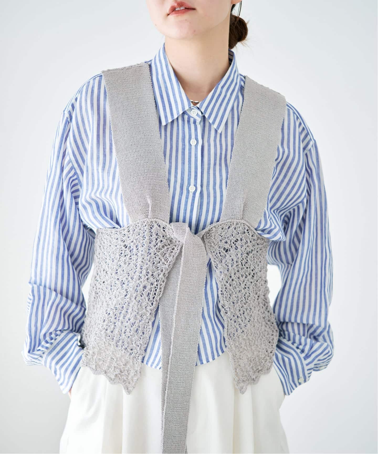 enrica/エンリカ レースガラKNIT ニット KNIT225（ニット／セーター