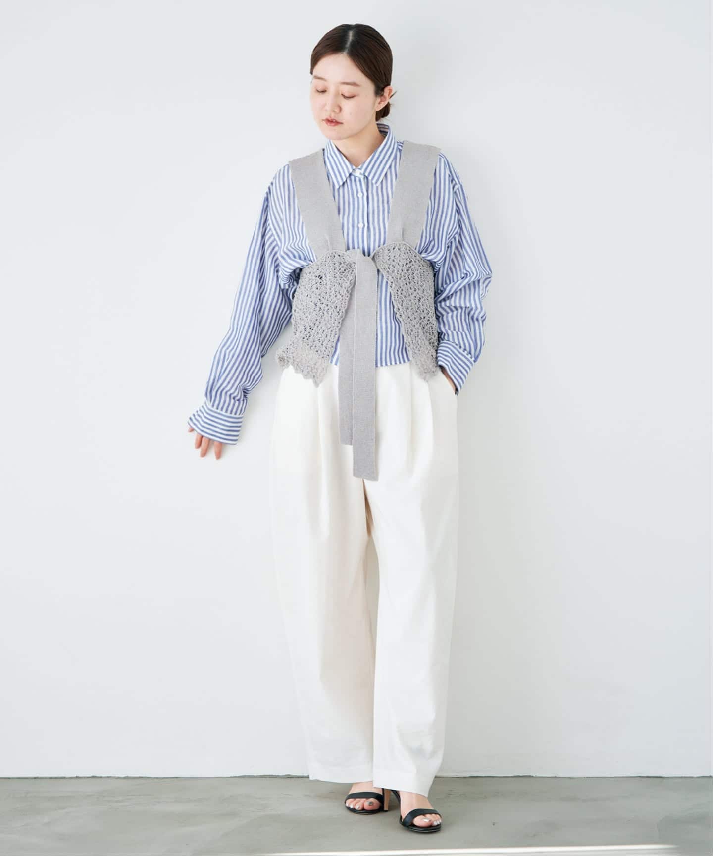 enrica/エンリカ レースガラKNIT ニット KNIT225（ニット／セーター