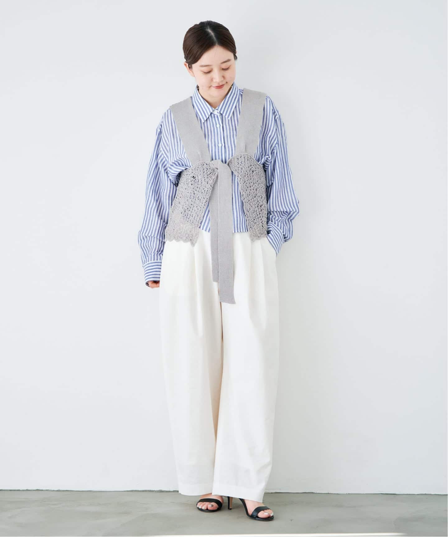 enrica/エンリカ レースガラKNIT ニット KNIT225（ニット／セーター