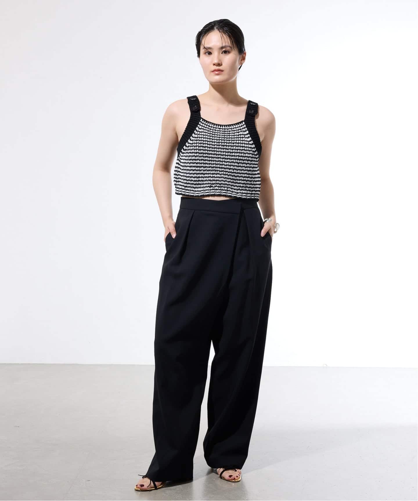 jane smith タンク 一部店舗限定】JANE SMITH/ジェーンスミス BUTTON TANK TOP タンク