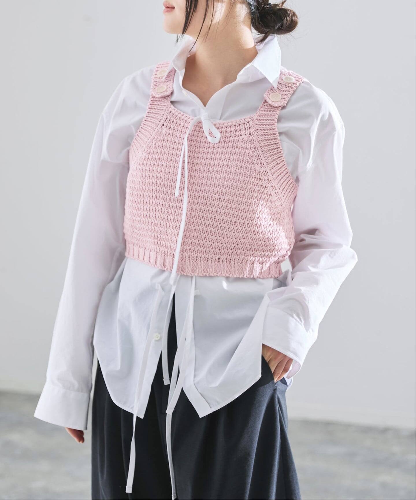一部店舗限定】JANE SMITH/ジェーンスミス BUTTON TANK TOP タンク