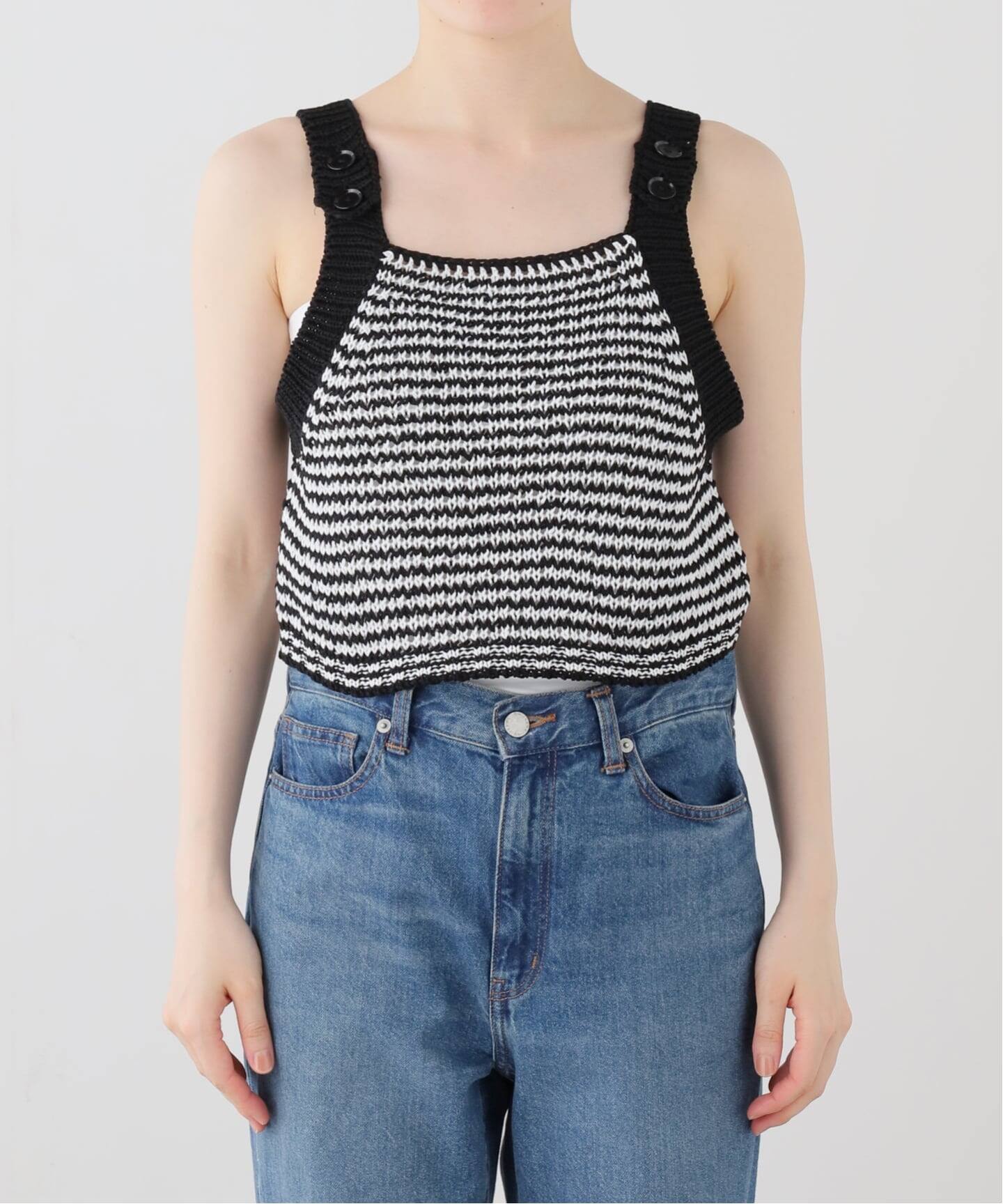 一部店舗限定】JANE SMITH/ジェーンスミス BUTTON TANK TOP タンク