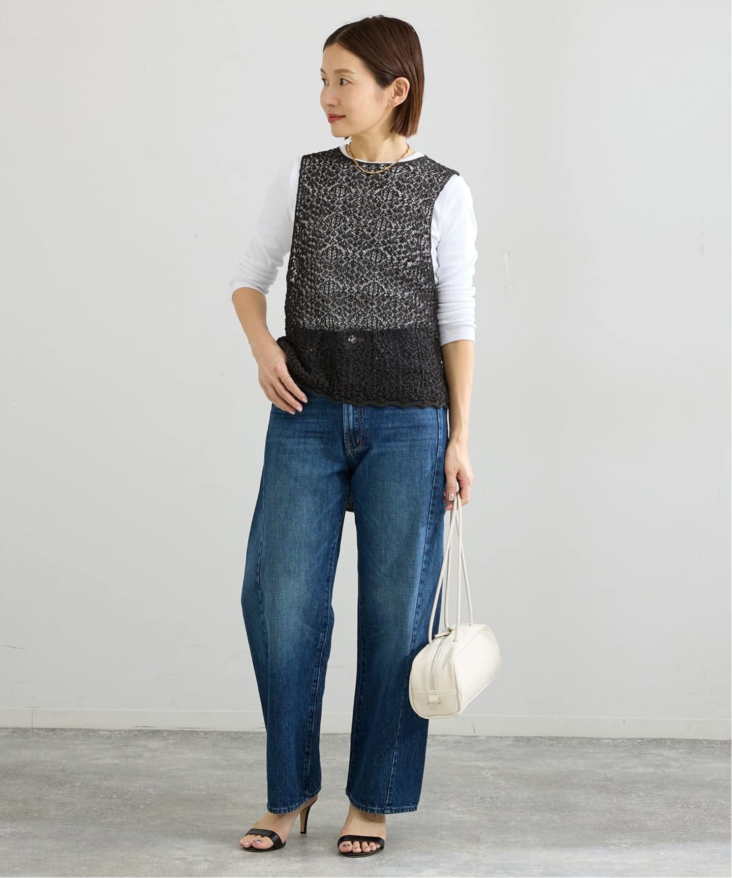 追加》enrica/エンリカ レースガラKNIT ニット KNIT 225（ニット