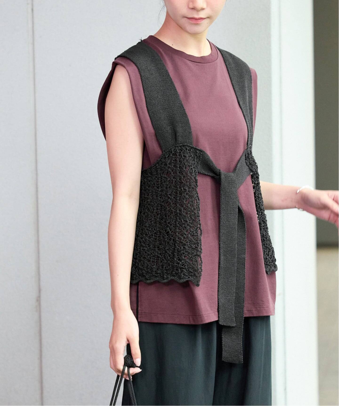 追加》enrica/エンリカ レースガラKNIT ニット KNIT 225（ニット