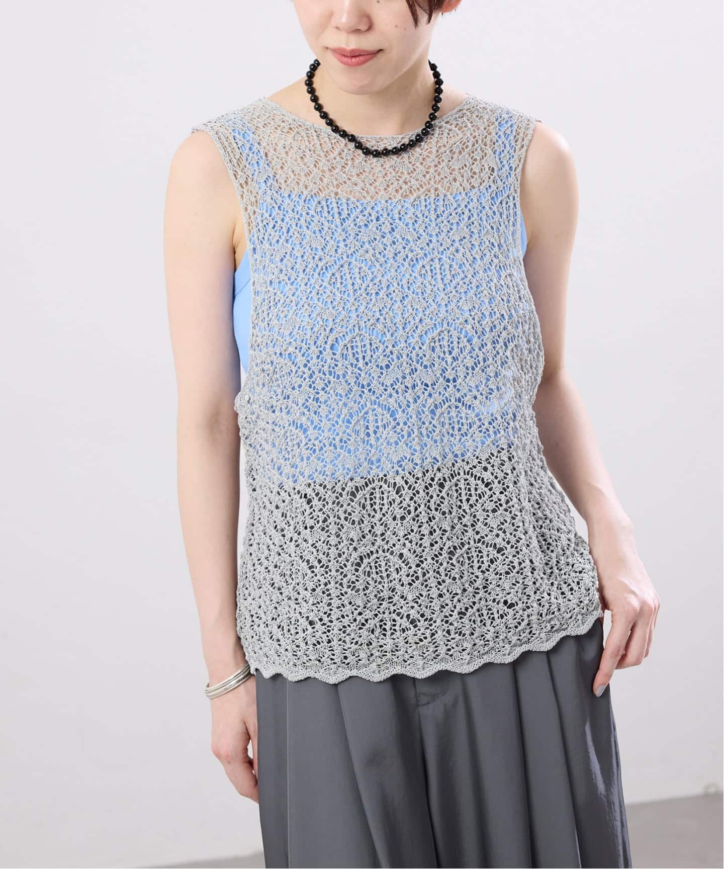 追加》enrica/エンリカ レースガラKNIT ニット KNIT 225（ニット