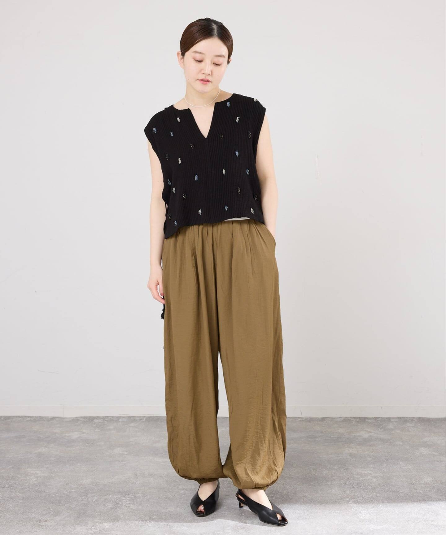 venit/ヴェニット PIN TUCK EMBROIDERY ニット VEG5623A（ニット
