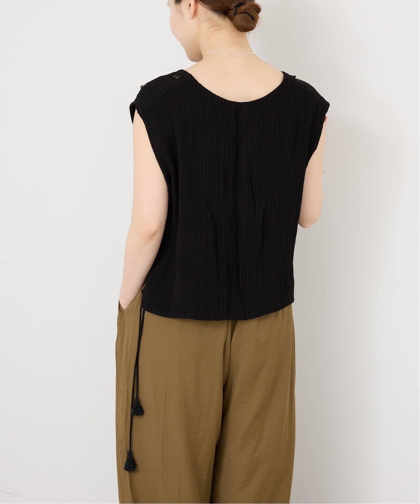 venit/ヴェニット PIN TUCK EMBROIDERY ニット VEG5623A（ニット